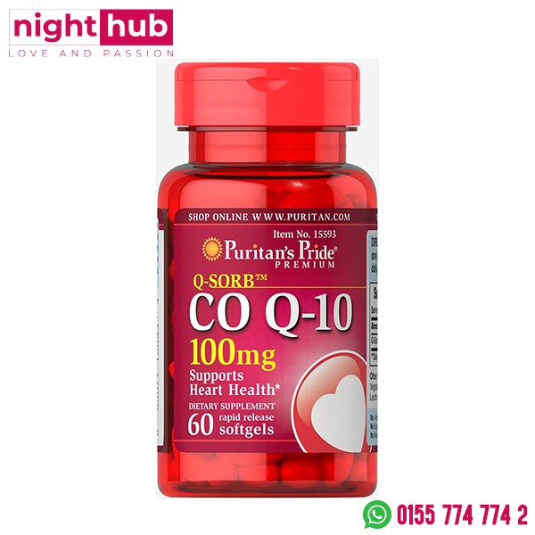 دواء كو انزيم كيو ١٠ لتحسين صحة الجسم Puritan's Pride Co Q-10 Softgels