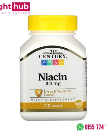 فيتامين النياسين لعلاج نقص فيتامين ب3 21st Century niacin 110 كبسولة