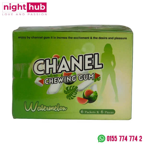 لبان الاثاره للسيدات شانيل chanel chewing gum بنكهة البطيخ 36 قطعة