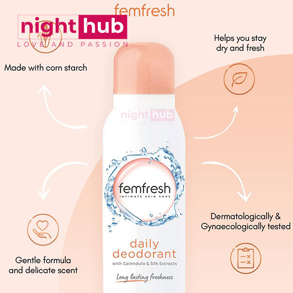 فيم فريش سبراي مزيل عرق للمناطق الحساسة Femfresh Daily deodorant 125 مل
