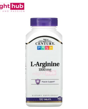 ارجنين مكمل غذائي لدعم صحة الرجال والنساء 1000 ملجم 21st Century, L-Arginine 100 قرص