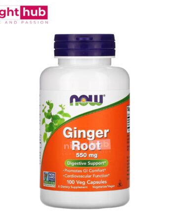 جنجر كبسول 550 لدعم الصحة العامة NOW Foods, Ginger Root ملجم 100 كبسولة