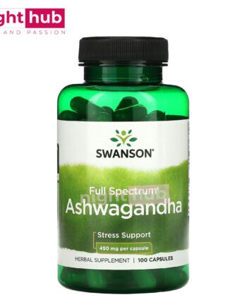 كبسولات الاشوغاندا لتقوية المناعة سانوسان Swanson, Ashwagandha 450 مجم 100 كبسولة