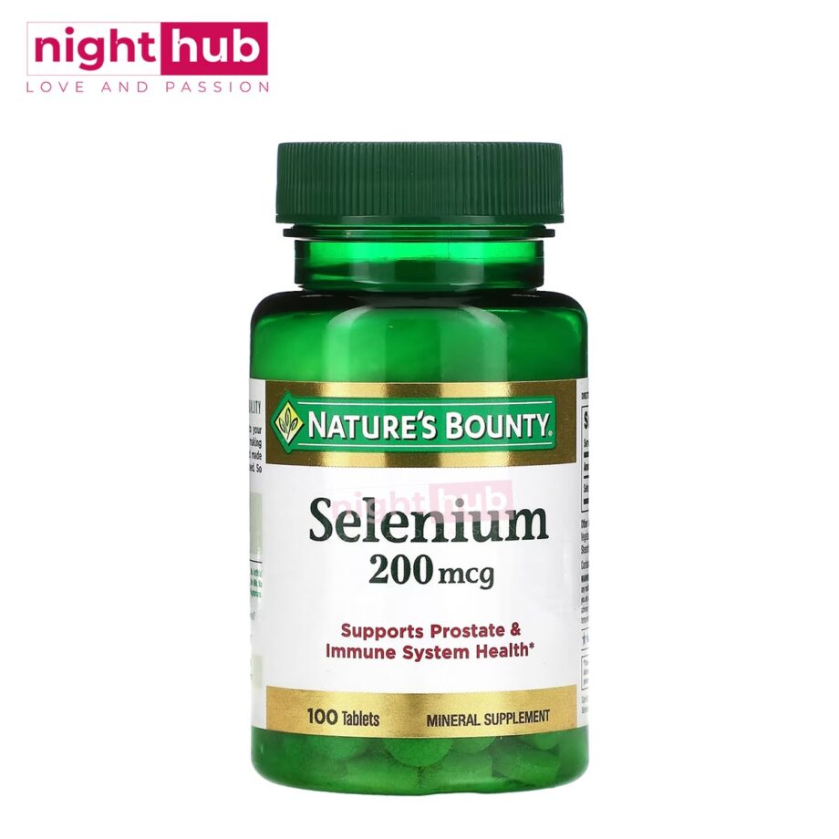 سيلينيوم اقراص لتحسين الصحة العامة Nature’s Bounty, Selenium 200 مكجم 100 قرص