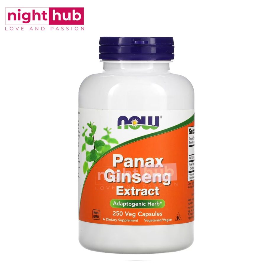 بانكس جنسنج لدعم صحة الرجال والنساء Panax Ginseng Extract NOW Foods 250 كبسولة