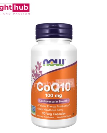 اقراص كو كيو 10 والزعرور لدعم الاوعية الدموية والقلب CoQ10 with Hawthorn Berry now foods 90 كبسولة