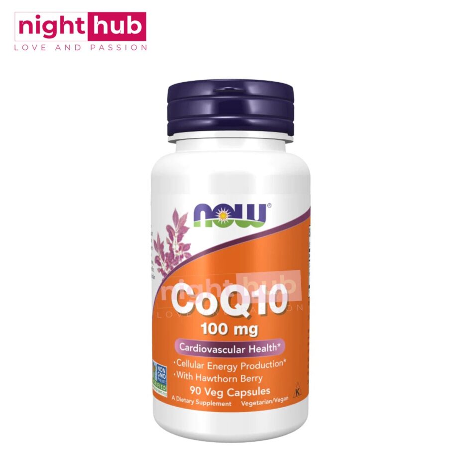 اقراص كو كيو 10 والزعرور لدعم الاوعية الدموية والقلب CoQ10 with Hawthorn Berry now foods 90 كبسولة