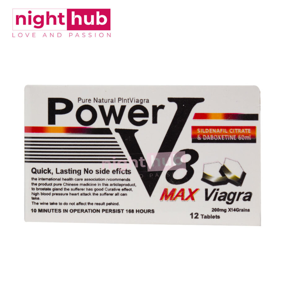 باور ماكس فياجرا في 8 للرجال power v8 max Viagra 12 قرص