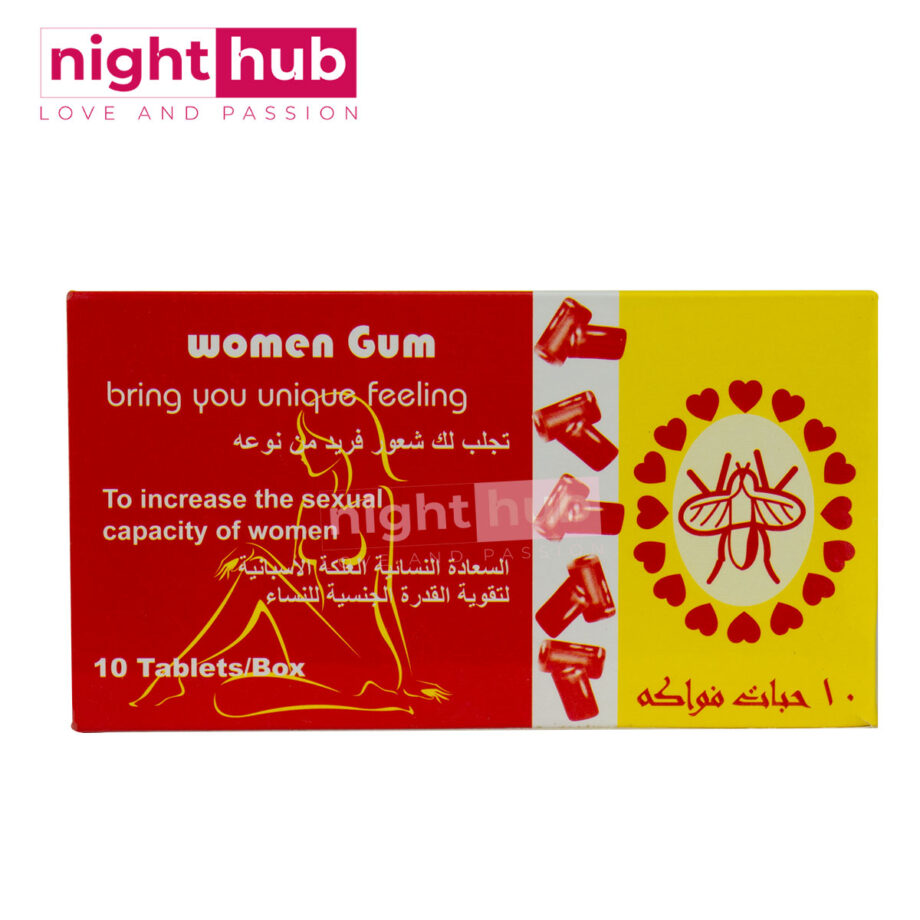 علكات سبانش فلاي للنساء spanish fly gum 10 قطع