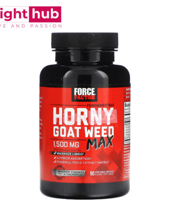 اقراص هورني جوت 500 ملجم لدعم الصحة الجنسية Force Factor Horny Goat Weed 90 كبسولة