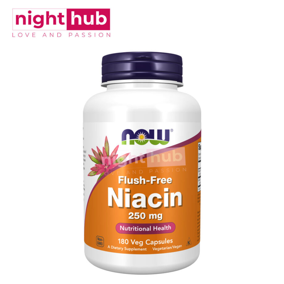 niacin دواء النياسين فلاش 250 ملجم Now Foods 180 كبسولة