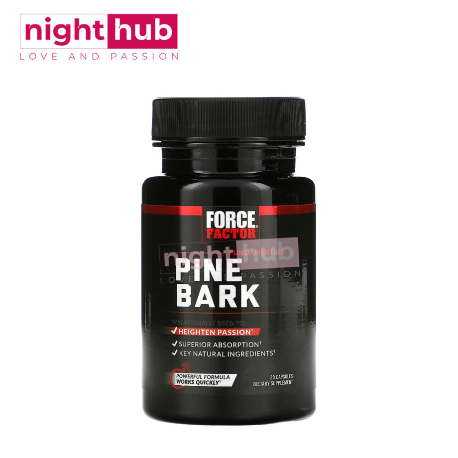 حبوب الصنوبر 600 ملجم مضادات أكسدة Force Factor, Pine Bark 30 كبسولة