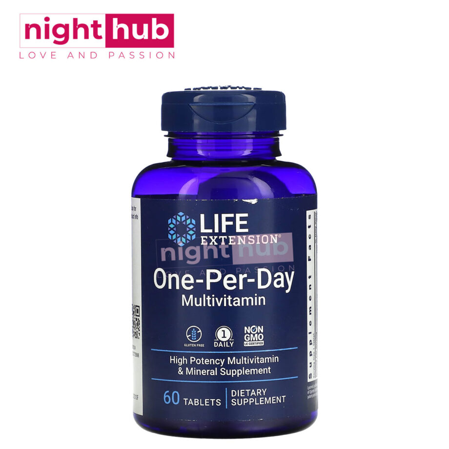 حبوب ملتي فيتامين لمرة واحدة يوميًا لايف اكستنشن Life Extension, One-Per-Day Multivitamin 60 قرص