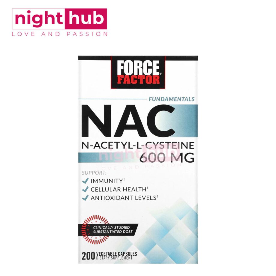 أقراص ناك ن-أسيتيل-ل سيستين 600 ملجم Force Factor NAC 200 قرص