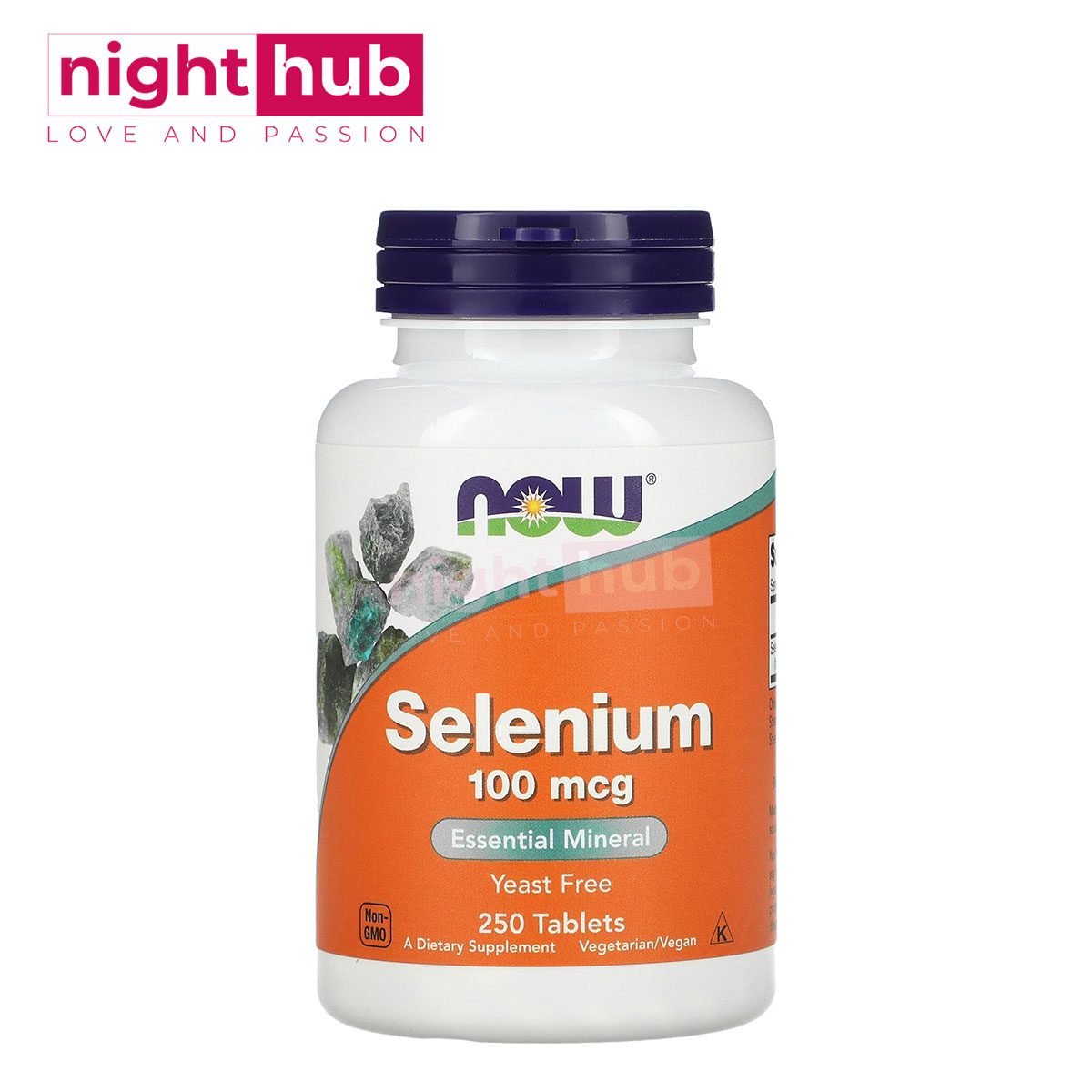 سيلينيوم حبوب لدعم الصحة العامة NOW Foods, Selenium 100 ميكروجرام 250 قرص