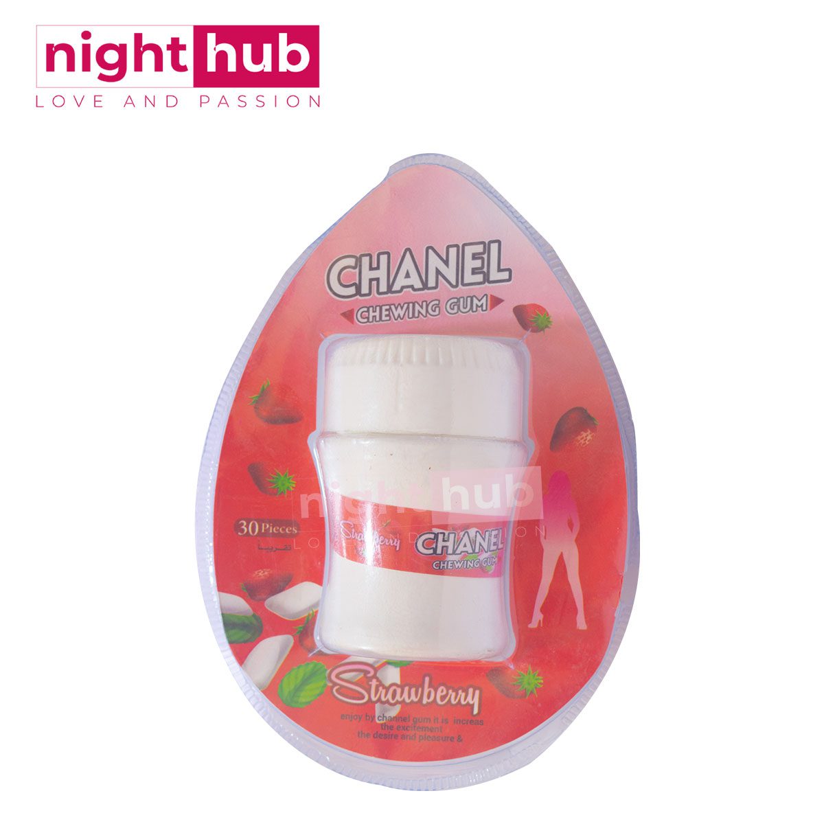 لبان مهيج للنساء لبان شانيل بنكهة الفراولة chanel chewing gum 30 قطعة 1 لبان مهيج للنساء لبان شانيل بنكهة الفراولة chanel chewing gum 30 قطعة