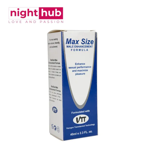 ماكس سايز الأمريكي كريم لتكبير القضيب للرجال max size cream for men