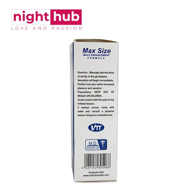 ماكس سايز الأمريكي كريم لتكبير القضيب للرجال max size cream for men