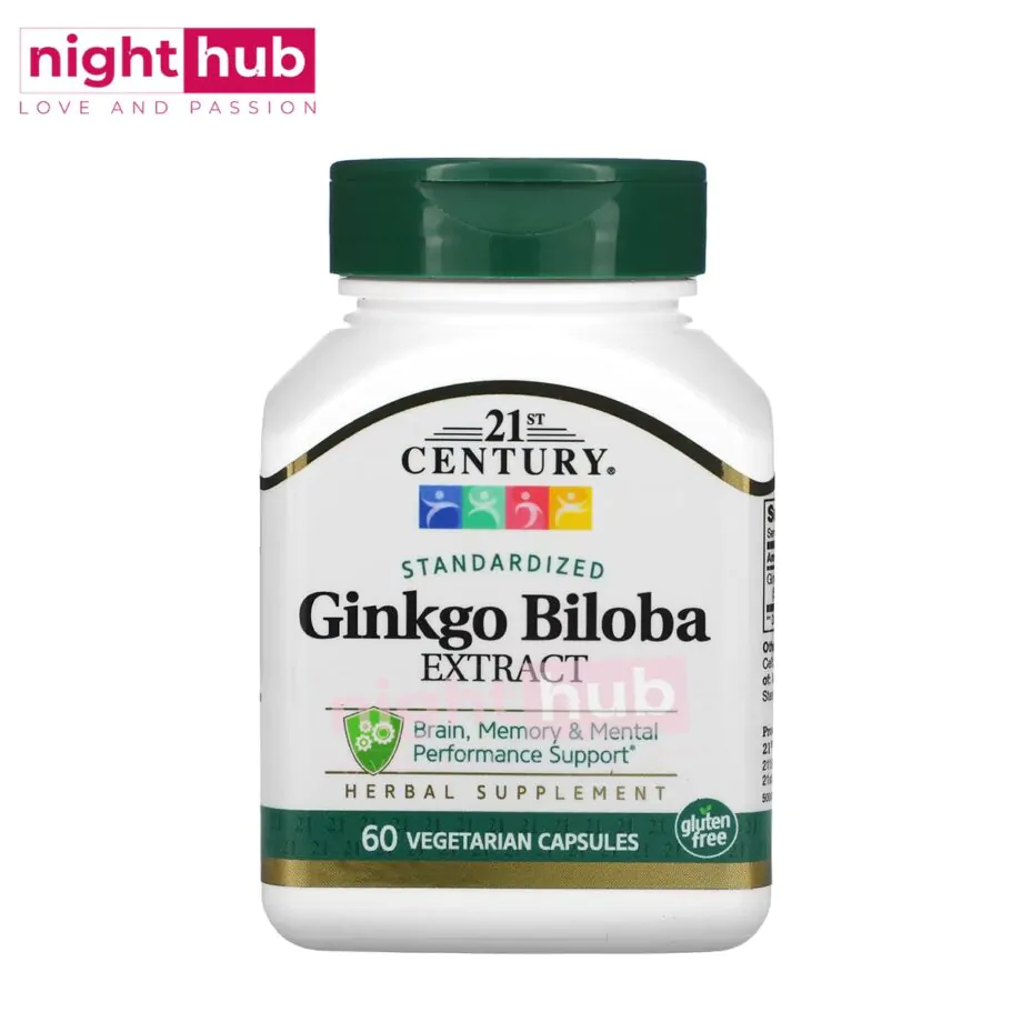 اقراص الجنكو بيلوبا لدعم الاداء العقلي والجنسي ginkgo biloba extract 21st Century‏ 60 قرص