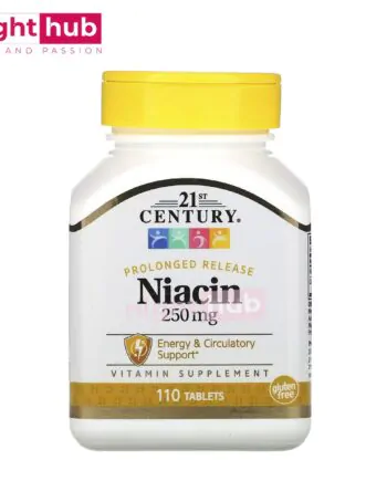 دواء فيتامين b3 لزيادة فيتامين ب3 بالجسم 21st Century niacin 250 ملجم 110 قرص