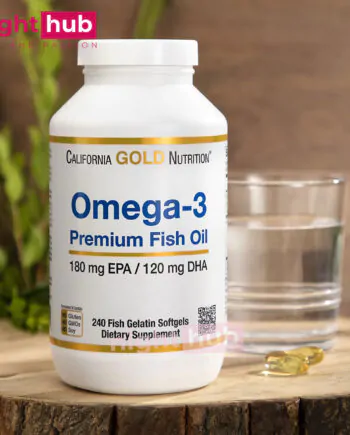 كبسولات اوميجا 3 لتحسين صحة الجسم للرجال والنساء Omega 3 Premium Fish Oil California Gold Nutrition 240 كبسولة