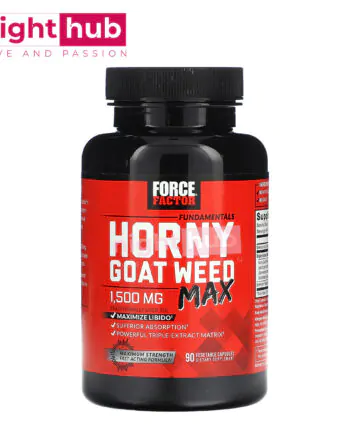 اقراص هورني جوت 500 ملجم لدعم الصحة الجنسية Force Factor Horny Goat Weed 90 كبسولة