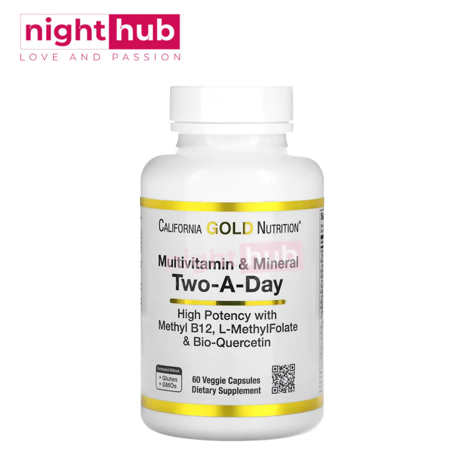 أفضل حبوب فيتامينات ومعادن للجسم تو اداي لدعم الصحة العامة two-per-day multivitamin 60 كبسولة